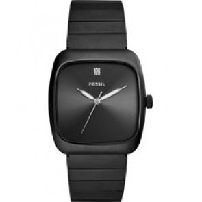 Uhrenarmband Fossil FS5477 Rostfreier Stahl Schwarz 22mm