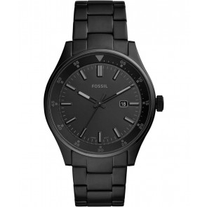 Uhrenarmband Fossil FS5531 Stahl Schwarz 22mm