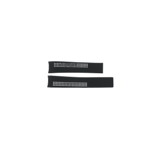 Uhrenarmband Tag Heuer CV2014-FT6007 20x1.7mm Kautschuk Schwarz 20mm