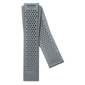 Uhrenarmband Tag Heuer FT6071 Kautschuk Grau