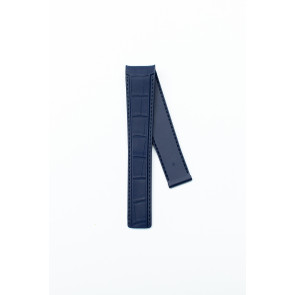 Uhrenarmband Tag Heuer FT6178 Leder Blau 21.5mm