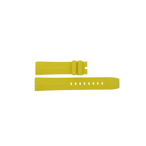 Uhrenarmband Tag Heuer FT8054 / CAZ101AM Kautschuk Gelb 21.5mm