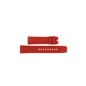 Uhrenarmband Tag Heuer FT8055 / CAZ101AN Kautschuk Rot 21.5mm