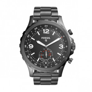 Uhrenarmband Fossil FTW1160 Stahl Grau 24mm