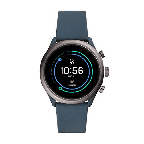 Uhrenarmband Fossil FTW4021 Kunststoff Blau 20mm