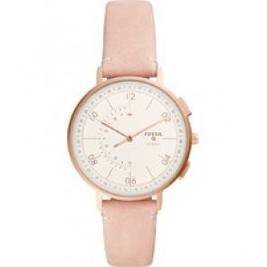 Uhrenarmband Fossil FTW5029 Leder Rosa 16mm