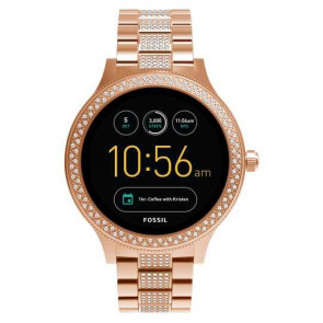 Uhrenarmband Fossil FTW6008 Rostfreier Stahl Rosé 18mm