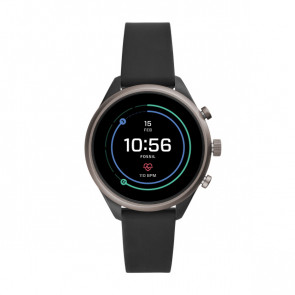 Uhrenarmband Fossil FTW6024 Kunststoff Schwarz