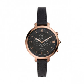 Uhrenarmband Fossil FTW7035 Leder Schwarz 12mm