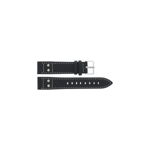 Uhrenarmband Universal G165 Leder Schwarz 20mm