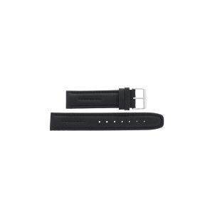 Uhrenarmband Leder schwarz 20mm EX-G180