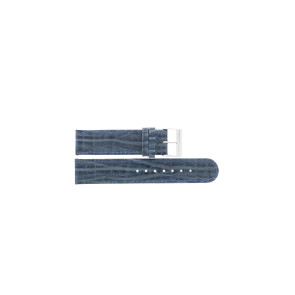 Uhrenarmband Universal G600 Leder Blau 20mm