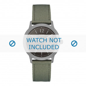Guess Uhrenarmband W0976G3 Textil Grün 20mm + standardnähte