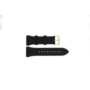 Uhrenarmband Guess W0048G2 / GW0048G2 Kautschuk Schwarz 27mm