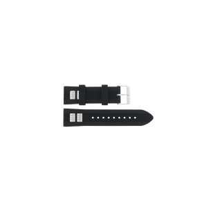 Uhrenarmband Guess GW0051G1 Kautschuk Schwarz 24mm