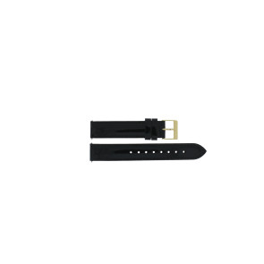 Uhrenarmband Guess GW0098L3 / W0098L3 / Sugar Leder Schwarz 16mm