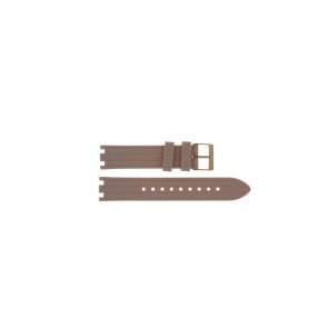 Uhrenarmband Guess GW0407L3 / Heiress Silikon Beige 19mm