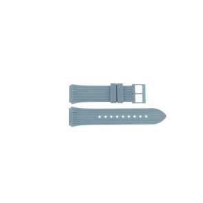 Uhrenarmband Guess GW0438L8 / W0438L8 / Athena Kautschuk Hellblau 21mm