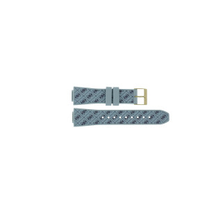 Uhrenarmband Guess GW0699L1 / W0699L1 / Charisma Kautschuk Hellblau 14mm