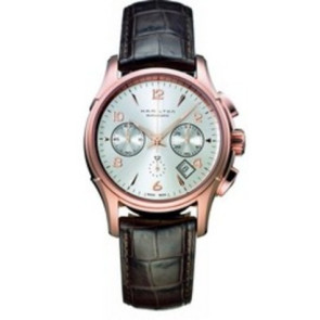 Uhrenarmband Hamilton H326460 / H001.32.646.555.01 / H001.32.646.595.01 Leder Schwarz