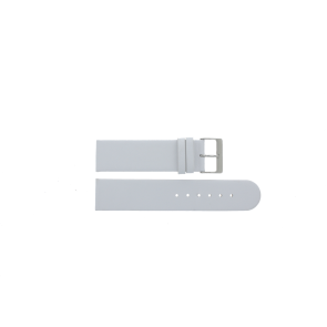 Echtes Leder Uhrenarmband weiß 22mm