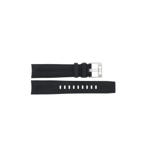 Uhrenarmband Hamilton H0017791233501 / H600777107 Kautschuk Schwarz 22mm