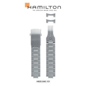 Uhrenarmband Hamilton H695646101 Stahl 20mm