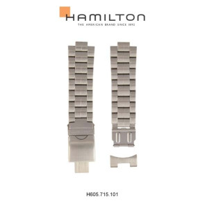 Uhrenarmband Hamilton H695.715.101.H000085 Stahl 22mm