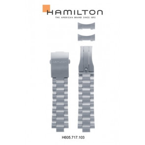 Uhrenarmband Hamilton H717160 / H605.717.103 Stahl 22mm