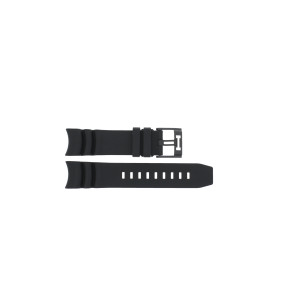 Uhrenarmband Hamilton H600.000.123 / H690.000.123 Kautschuk Schwarz 22mm