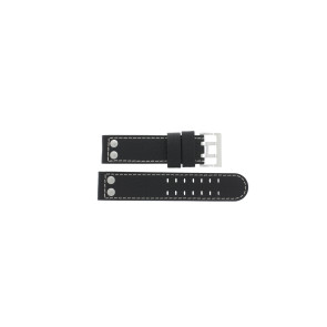 Uhrenarmband Hamilton H690.776.116 / H690776116 Leder Schwarz 22mm