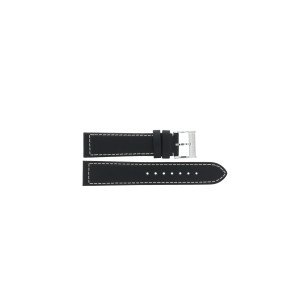 Uhrenarmband Hamilton H690.784.100 / H690784100 Leder Schwarz 20mm