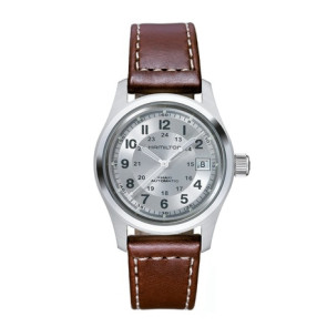 Uhrenarmband Hamilton H70455553 / H001.70.455.553.01 Leder Braun 20mm