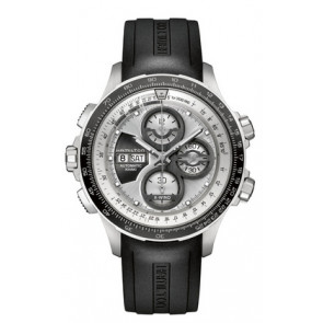 Uhrenarmband Hamilton H0017772635101 / H600777107 Kautschuk Schwarz 22mm