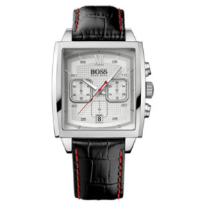 Uhrenarmband Hugo Boss HB-87-1-14-2418 / HB659302198 Leder Schwarz