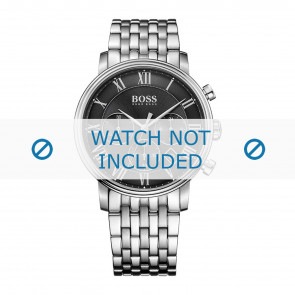 Hugo Boss Uhrenarmband HB-278-1-14-2869 / HB1513323 Metall Silber