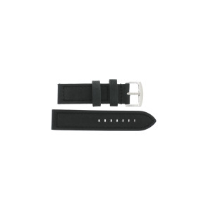 Uhrenarmband Universal I103 Leder Anthrazitgrau 24mm