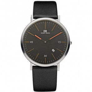 Uhrenarmband Danish Design IQ23Q827 Leder Schwarz 20mm