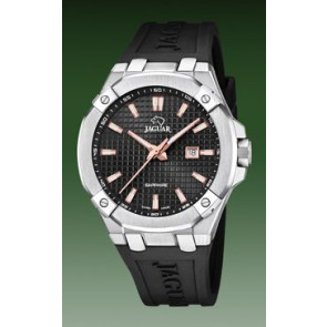 Uhrenarmband Jaguar J1010-4 Kautschuk Schwarz