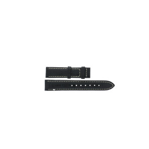 Uhrenarmband Jaguar J624-5 / J624-C Leder Schwarz 16mm