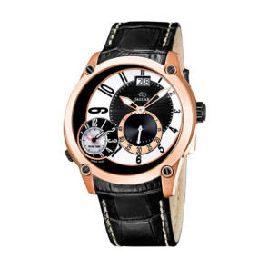 Uhrenarmband Jaguar J631-2 / J631-3 Leder Schwarz 24mm