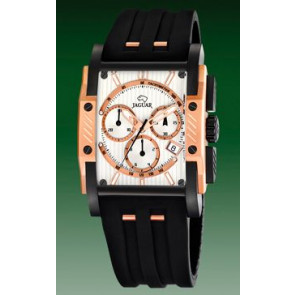 Uhrenarmband Jaguar J643/1 Kautschuk Schwarz