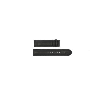 Jaguar Uhrenarmband J661/2 / J663/2 Leder Schwarz 21mm + schwarzen nähte