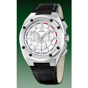 Uhrenarmband Jaguar J806-1 / J806-2 / J806-3 / J806-4 Leder Schwarz 16mm