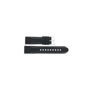 Uhrenarmband Universal JD091.01.09 Silikon Schwarz 22mm
