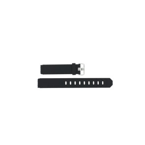 Uhrenarmband Jacob Jensen 750 Shine 737 / 738 / 739 / 747 / 748 / 749 Kautschuk Schwarz 17mm
