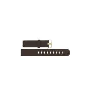 Uhrenarmband Jacob Jensen 778 Kautschuk Braun 19mm