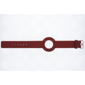 Uhrenarmband Jacob Jensen 273 Leder Rot 23mm