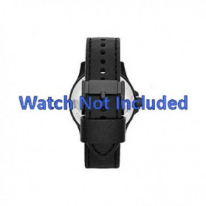 Uhrenarmband Fossil JR1448 Leder Schwarz 22mm