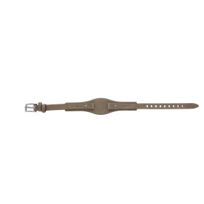 Uhrenarmband Fossil JR1333 / Silver Tone Ran Leder Beige 9mm